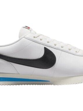 Nike Cortez 23 Mens 9.5 White Black Blue Sail Running Shoes DM4044-100